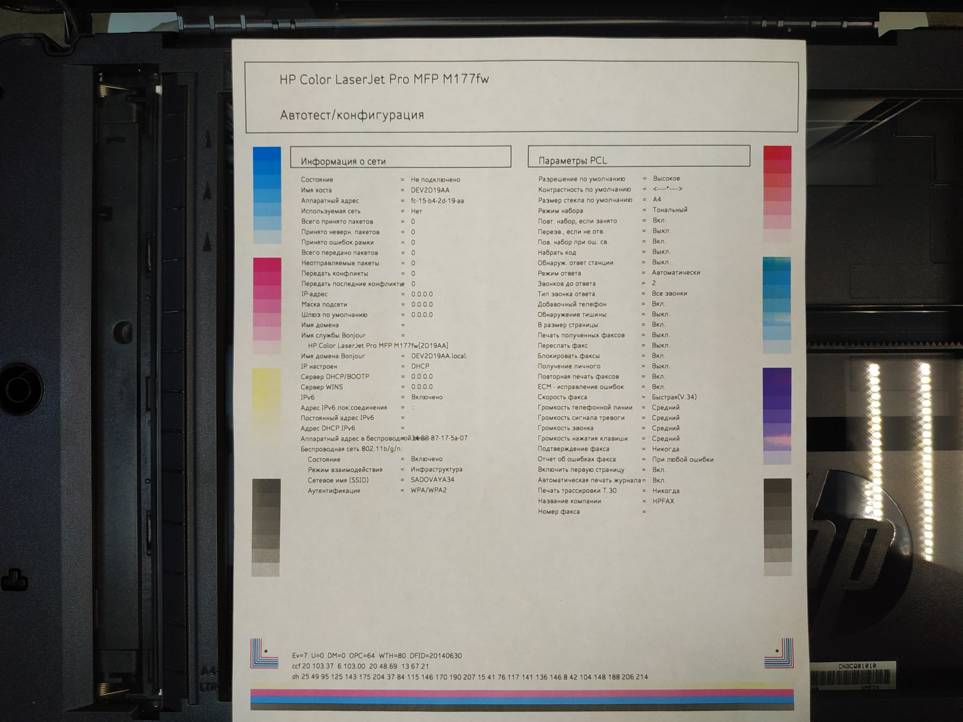 МФУ HP Color LaserJet Pro MFP M177fw