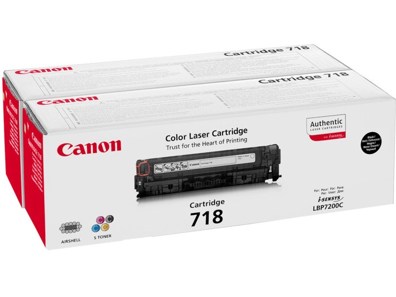 Картридж Canon 718BK - 2662B002